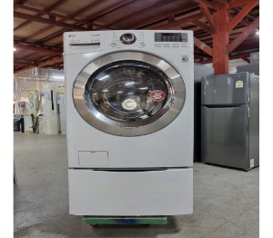중고세탁기 LG전자 FR16WPW  세탁16kg + 3.5kg미니워시) 인버터 2017년 중고 드럼세탁기